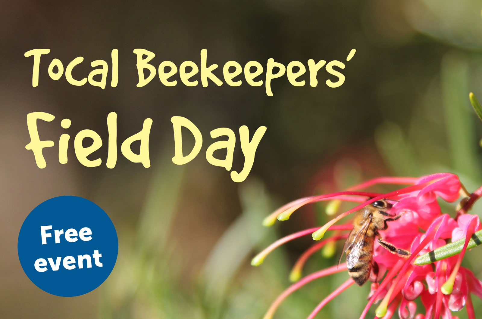 Tocal Bee Field Day free online saturday 15 October