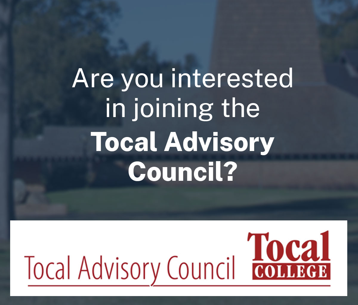 College with words are you interested in joining the advisory council